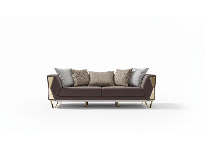 Sofa trzyosobowa 3 Siedziba sofy salon kanapa materiałowa kanapy Meble szare