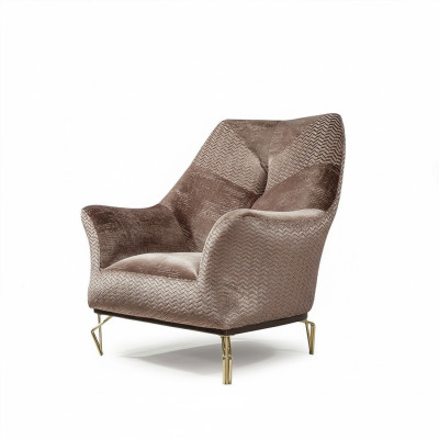 Fotel Design Salon Podkładka Drewno Podkładka Nowoczesny Luksus Brązowy Nowość