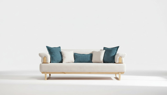 Luksusowa trzyosobowa Sofa Biała 3 miejsce do siedzenia Sofas Design Modern Design Meble
