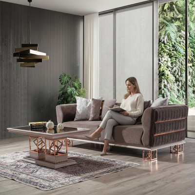 Pokój dzienny trzyosobowa sofa 3 miejsce do siedzenia Sofy Siedziba Modern Design Couch Meble Style