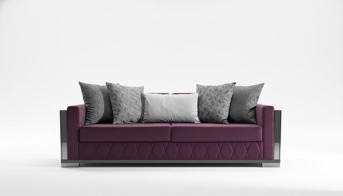 Nowoczesna kanapa Sofy Design Sofa Trzyosobowa Siedziba Burgundowa Sofa 3 miejsce do siedzenia