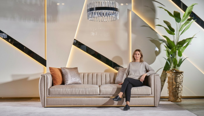 Luksusowa trzyosobowa sofa 3 miejsce do siedzenia Sofy Design Modern Design Meble Nowe