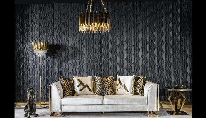 Sofa 3 Siedziba Sofy Siedziba Design Kanapa Trzyosobowa Luksusowe Meble Styl Nowoczesny