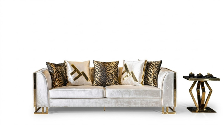Sofa 3 Siedziba Sofy Siedziba Design Kanapa Trzyosobowa Luksusowe Meble Styl Nowoczesny
