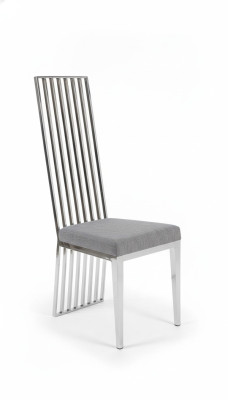 jadalnia Krzesło szary luksus Krzesło Metal z Włókienniczy Krzesła styl Modern