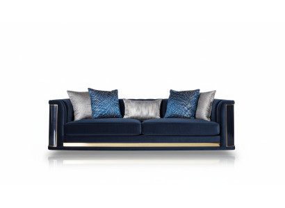 Luksusowa trzyosobowa sofa 3 miejsce do siedzenia Sofy Siedziba Design Meble Kanapy Czarny