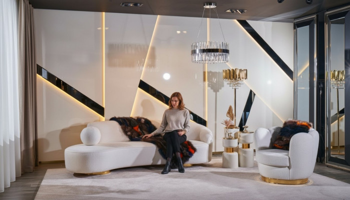 Luksusowa Sofa Biały Zestaw sofowy Fotel 3+1 miejsce siedzące Material Design Sofas Grupa