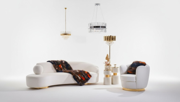 Luksusowa Sofa Biały Zestaw sofowy Fotel 3+1 miejsce siedzące Material Design Sofas Grupa