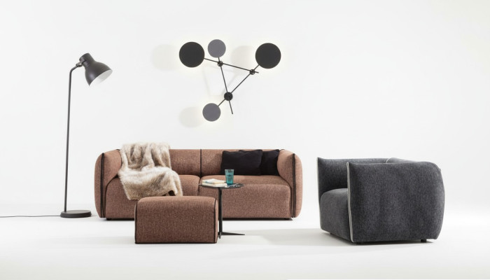Luksusowa Kanapa 4+1 Meble Sofa Kanapy Zestaw sofowy 2-częściowy. Zestaw sofowy brąz
