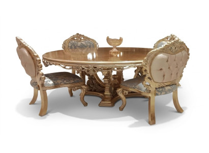 Okrągłe Stół obiadowy stół do jadalni jadalnia stoły Drewno Tabela Baroque Dining Luxury Meble