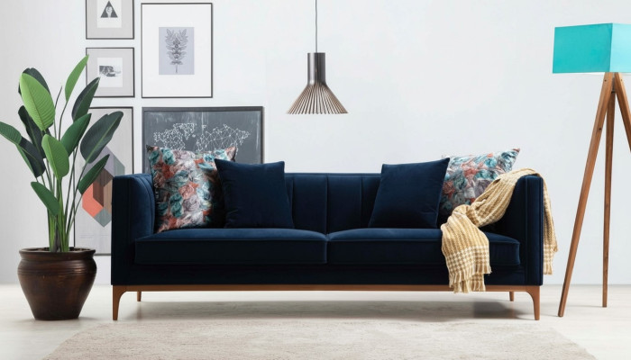 Sofa trzyosobowa 3 miejsce do siedzenia Sofy Luksus Siedziba Materiał Styl nowoczesny Włókienniczy Kanapy Meble