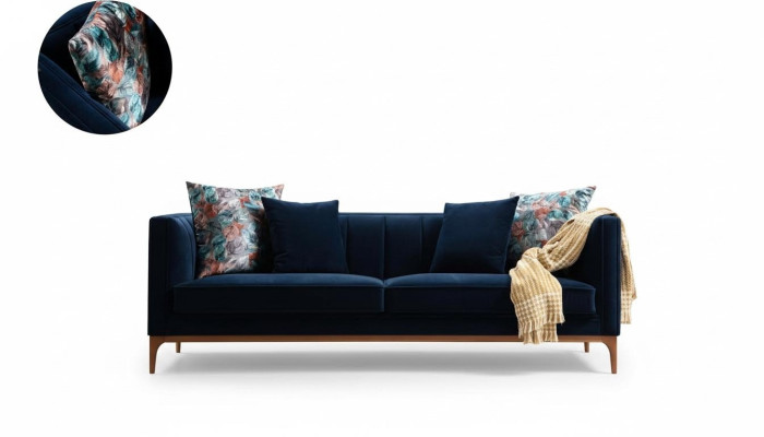 Sofa trzyosobowa 3 miejsce do siedzenia Sofy Luksus Siedziba Materiał Styl nowoczesny Włókienniczy Kanapy Meble