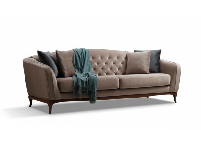 Sofa trzyosobowa 3 miejsce do siedzenia Sofy Luksusowa Kanapa Tapicerowana Materiał Kanapy Meble 230cm