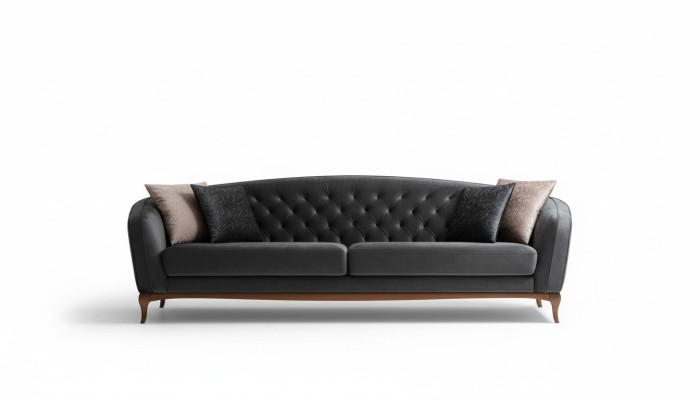 Sofa Czteroosobowa Luksusowa 4 miejsce do siedzenia Sofy Tapicerowana Kanapa Materialiał miejsce do siedzenia Nowoczesne Siedzenie