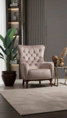Fotel Single Seater Luxury 1 miejsce do siedzenia Podkładka Siedziba Projektant Włókienniczy Siedziba Material Modern