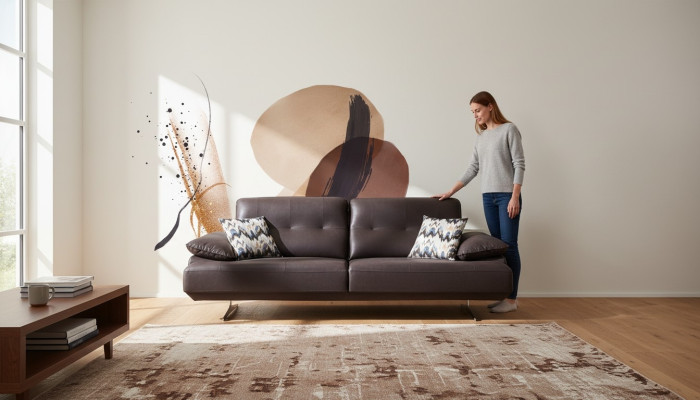 Sofa Potrójna Sofa 3 miejsce do siedzenia Sofy Trzyosobowe Luksusowa Kanapa Tapicerowana Nowoczesna Nowość