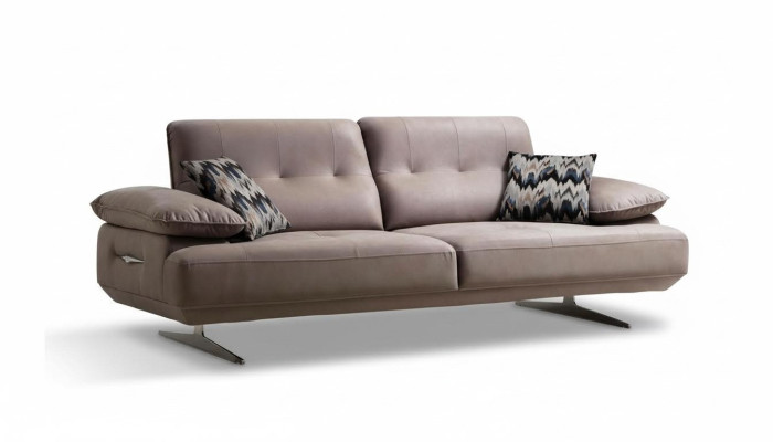 Meble w stylu włoskim Sofa trzyosobowa Podkładka Sofa Luksusowe kanapy Włókienniczy Materiał