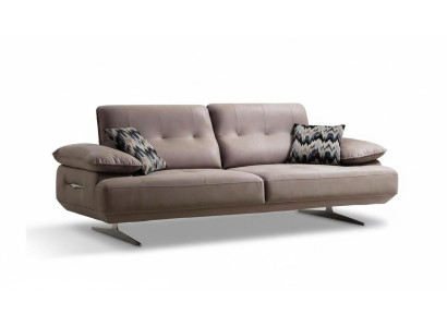 Meble w stylu włoskim Sofa trzyosobowa Podkładka Sofa Luksusowe kanapy Włókienniczy Materiał
