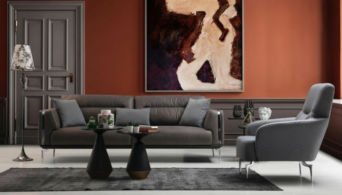 Luksusowy Zestaw sofowy Sofa Ustawić Sofy 3+1 miejsce siedzące Fotel Nowoczesny Poliester Nowy
