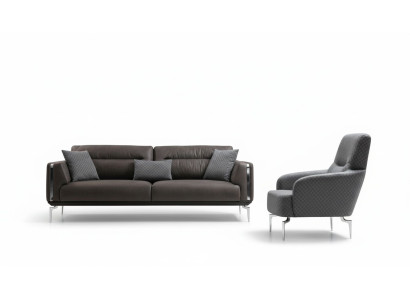 Luksusowy Zestaw sofowy Sofa Ustawić Sofy 3+1 miejsce siedzące Fotel Nowoczesny Poliester Nowy
