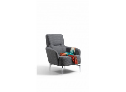 Fotel Single Seater Luxury 1 miejsce do siedzenia Podkładka Siedziba Projektant Włókienniczy Siedziba Material Modern