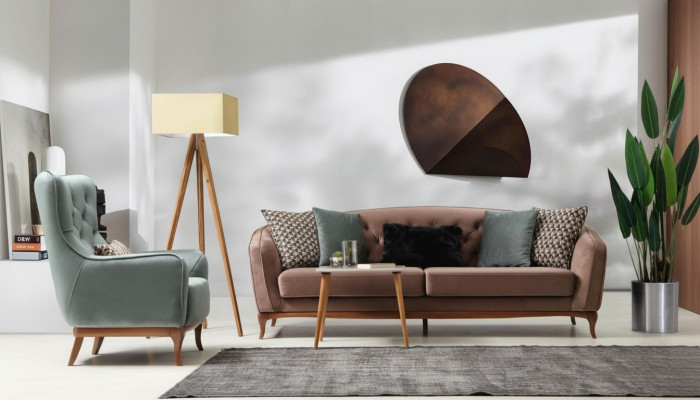 Ustawić zestaw sofowy Luksusowa Sofa 4+1 Siedziba Grupa Living Room Material Design Meble