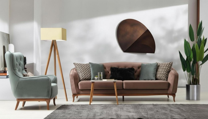 Ustawić zestaw sofowy Luksusowa Sofa 4+1 Siedziba Grupa Living Room Material Design Meble