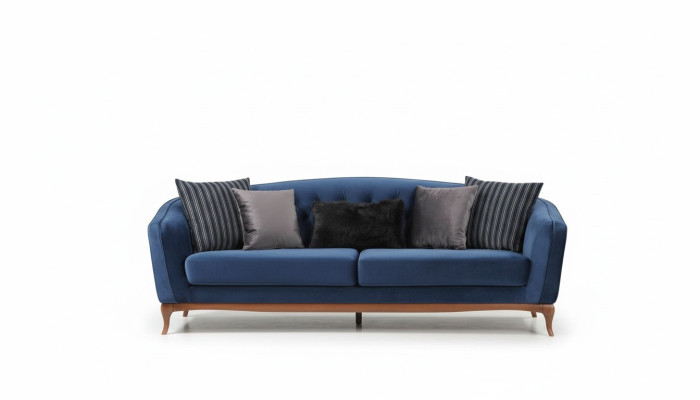 Zestaw sofowy Sofa Ustawić Sofy 4+1 miejsce do siedzenia Materiał Chesterfield Podkładka Aksamit Set