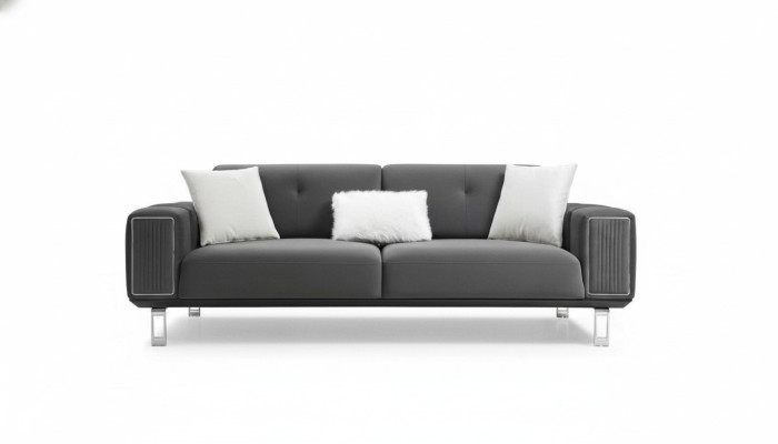 Luksusowa Sofa Projektowana Trzyosobowa Nowoczesna Kanapa Szare Kanapy Meble Podkładka Loft Nowość