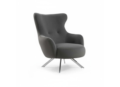 Fotel EarsFotel luksusowy 1 miejsce siedzące jednoosobowe Podkładka Siedziba Designer Material Modern