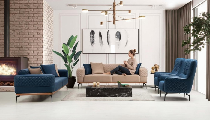 Zestaw sofowy Kompletny zestaw kanap 331 Siedziba Fotel Sofa Kanapy Zestaw mebli Nowy