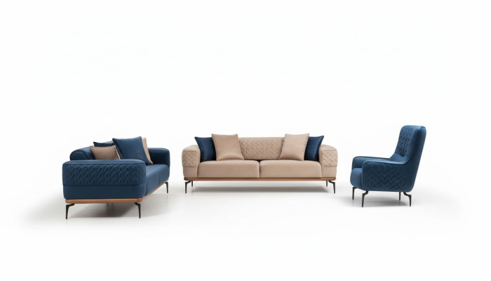 Zestaw sofowy Kompletny zestaw kanap 331 Siedziba Fotel Sofa Kanapy Zestaw mebli Nowy