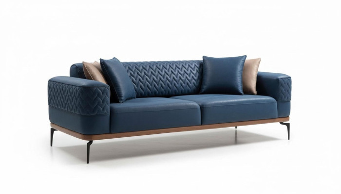 Design Trzyosobowa Nowoczesna Kanapa Niebieskie Kanapy Luksusowa Sofa Meble Podkładka Loft Nowość