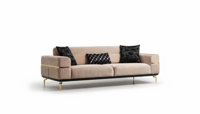 Luksusowa Sofa Projektowana Trzyosobowa Nowoczesna Kanapa Beżowa Kanapy Meble Podkładka Loft Nowość