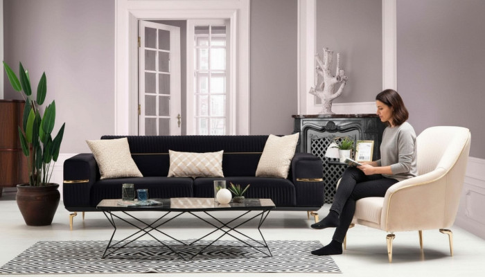 Zestaw sofowy Sofa Ustawić Sofy 3+1 Siedziba Fotel Meble Podkładka Designerskie Kanapy