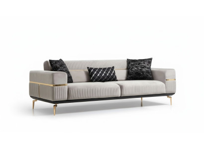 Luksusowa sofa trzyosobowa Podkładka Meble xxl Sofy duża kanapa Aksamit Meble Nowe