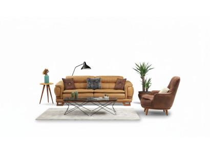 Ustawić Zestaw Sofowy Luksusowy Kompletny Zestaw Sofa 3+1 miejsce do siedzenia Fotel