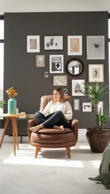 Fotel EarsFotel Design Podkładka Living Room 1Fotel sztuczna skóra miejsce siedzące