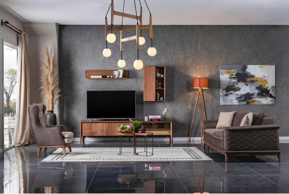 Zestaw sofowy Sofa Luksusowa Ustawić Sofy Fotel 3+1 miejsce do siedzenia Materiał Nowoczesny Design Nowy