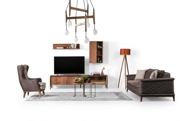 Zestaw sofowy Sofa Luksusowa Ustawić Sofy Fotel 3+1 miejsce do siedzenia Materiał Nowoczesny Design Nowy