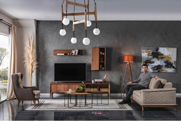 Luksusowy Zestaw sofowy Sofa Ustawić Sofy Fotel 3+1 miejsce do siedzenia Materiał Nowoczesny Design Nowość