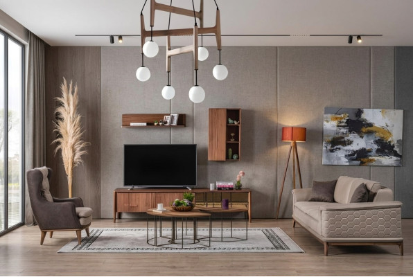 Luksusowy Zestaw sofowy Sofa Ustawić Sofy Fotel 3+1 miejsce do siedzenia Materiał Nowoczesny Design Nowość