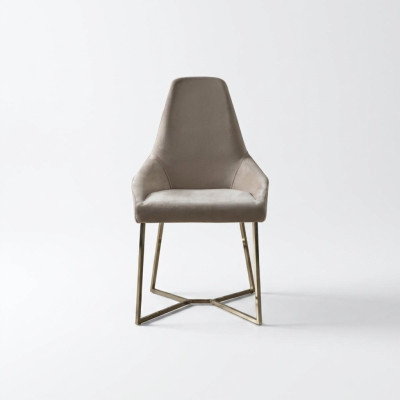 Fotel Krzesło do Jadalni Luksusowy Beżowy Fotel Krzesło Krzesła Modern Design Meble
