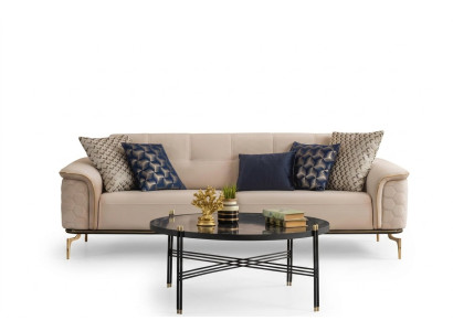 Sofa Trzyosobowa 3 miejsce do siedzenia Luksusowe Sofy Salon Meble Materiał wyposażenia Design