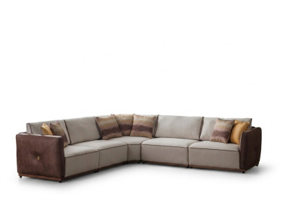 Luksusowe Sofy Narożnikowa kanapa Duża Sofa w Kształcie L Narożnik Salon Poliester Nowoczesny Materiał Nowość
