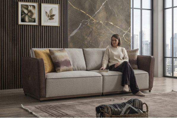 Sofa dwuosobowa luksusowa 2 miejsce do siedzenia Siedziba salon nowoczesny materiał poliester nowy