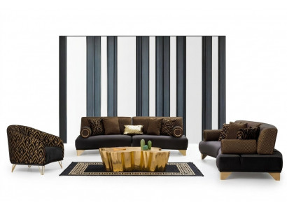 Zestaw sofowy Ustawić Sofy Sofa Fotel trzyosobowa 3+3+1 miejsce do siedzenia Materiał Grupa Nowość