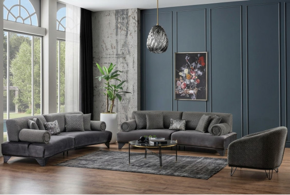 Luksusowy Zestaw sofowy Ustawić Sofy Sofa Fotel trzyosobowa 3+3+1 miejsce do siedzenia Materiał Nowy