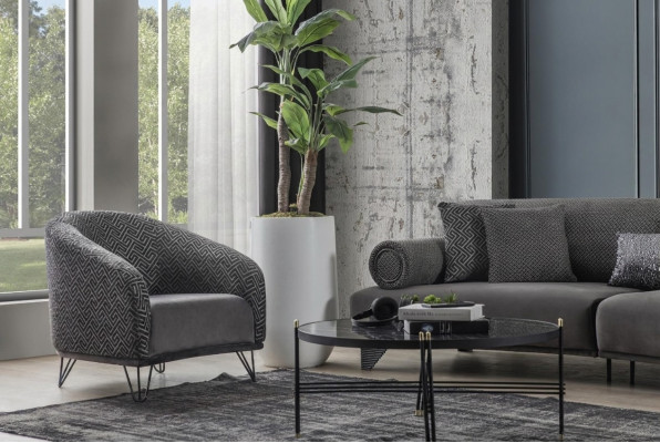 Fotel Sofa Jednoosobowa Kanapa Podkładka 1 Siedziba ClubFotel Materiał Nowoczesny Salon