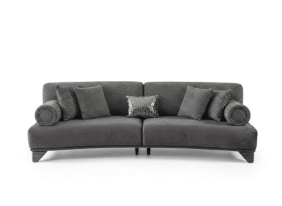 Luksusowa Sofa Trzyosobowa 3 miejsce do siedzenia Sofy Salon Zakrzywiona Kanapa Material Design Nowość
